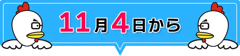 11月4日から