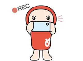 動画を撮影するイラスト