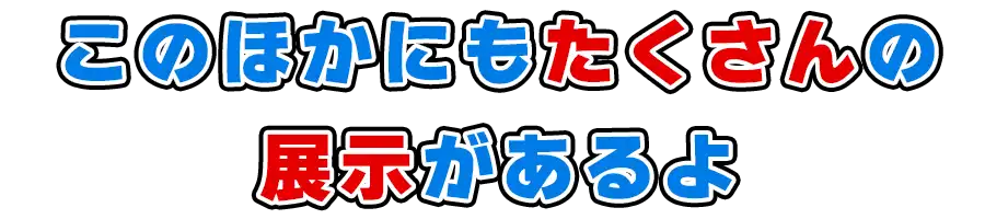 このほかにもたくさんの展示があるよ
